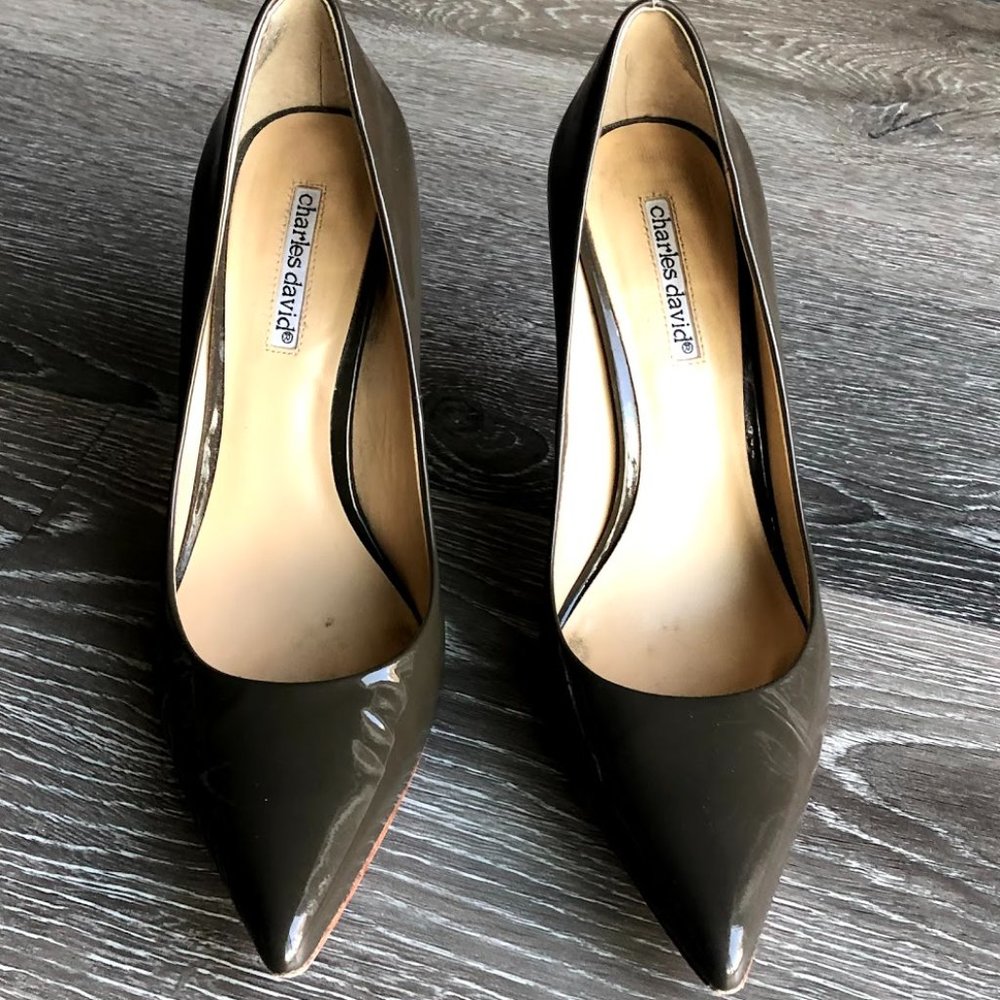 Charles David - Grey Patent Pumps - Size 7.5 - EUC
